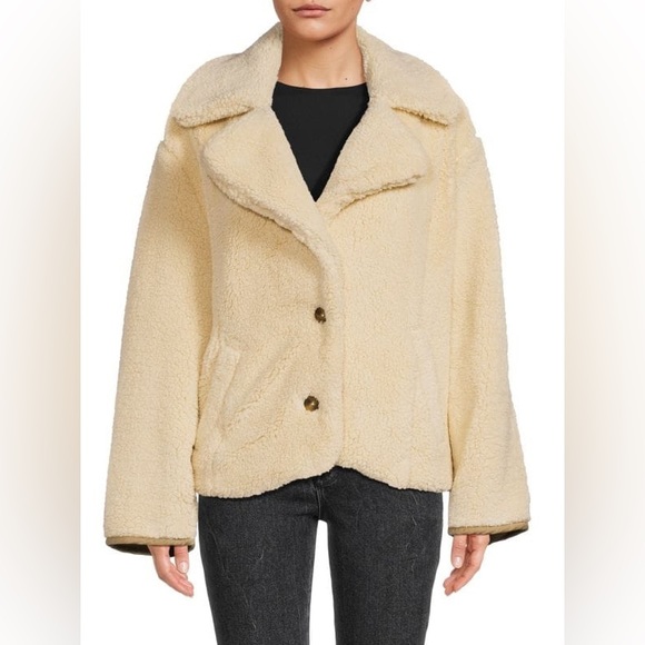 FREE PEOPLE Joplin Womens Cozy Jacket in Ivory - Picture 2 of 14